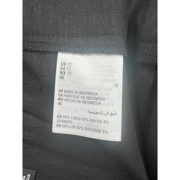 Alfani Womens High-Waist Deep Black Culotte Pants Size 12 - Picture 6 of 15